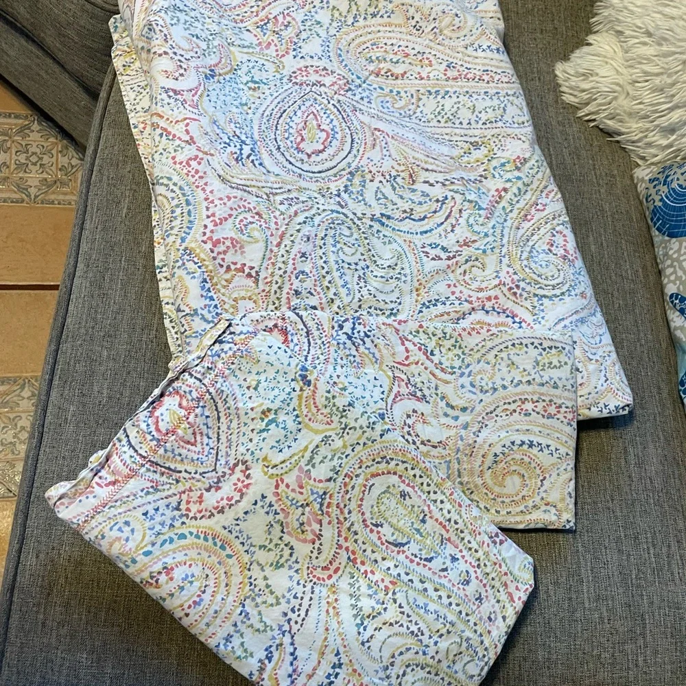 Lauren Ralph Lauren Home Paisley Duvet Cover + Pillow Shams 96”x 87” 100% Cotton
